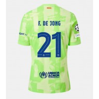 Fotbalové Dres Barcelona Frenkie de Jong #21 Alternativní 2024-25 Krátký Rukáv